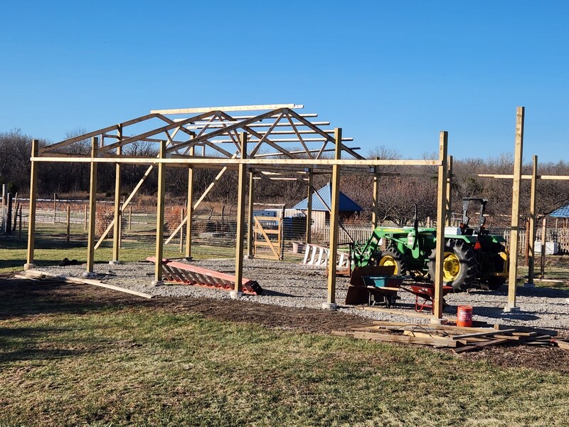 An outdoor classroom is being constructed just 
south of the Backyard Garden.
